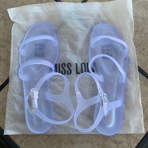 NWOT Qupid Jelly Sandals